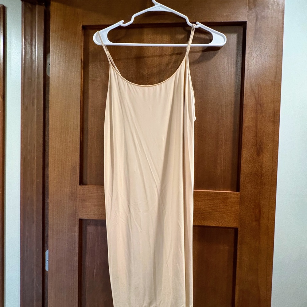 Jockey Cream Sleeveless Slip Dress